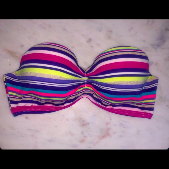 Other - Striped strapless bikini top